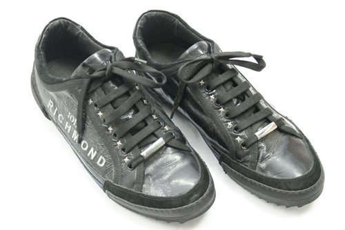 Mens John Richmond Black Leather Pointed Toe Oxford Dress‎ Shoes Size 44 US 11 M Mens John Richmond Black Leather Pointed Toe Oxford Dress  main image 4