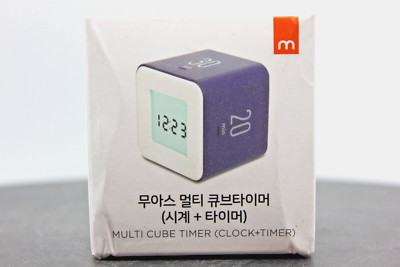 mooas Multi Cube Timer/Rotating Timer, Simple Operation, Clock & Timer (Violet)