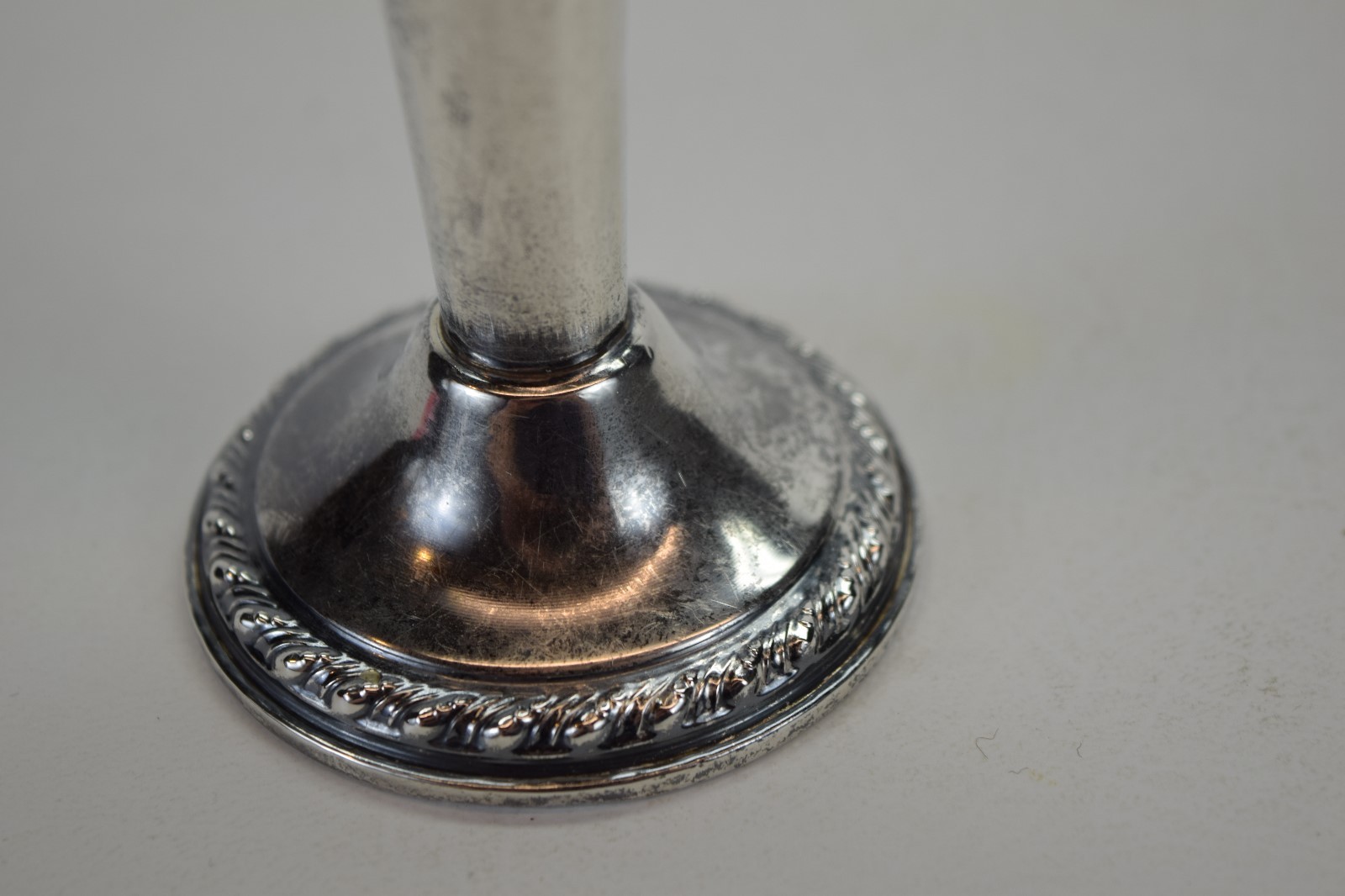 Vintage Rogers Sterling Silver 925 Trumpet Bud Vase 7 1/2