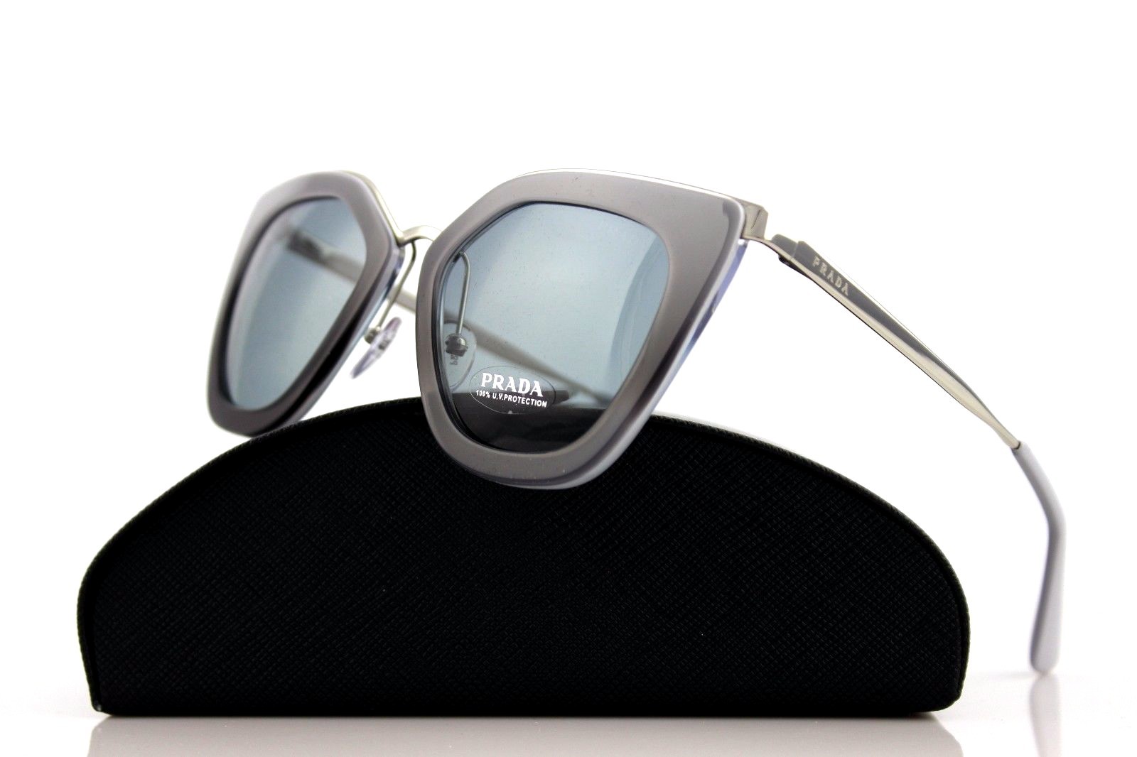 RARE Genuine PRADA CINEMA EVOLUTION Grey Silver Sunglasses RARE Genuine PRADA CINEMA EVOLUTION Grey Silver Sunglasses