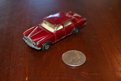 VINTAGE LESNEY MATCHBOX SUPERFAST ROLLS ROYCE SILVER SHADOW RED SEDAN NO. 24