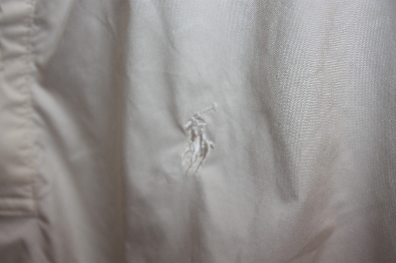 Ralph Lauren Polo Sport Pull Over Wind Breaker cream white Adult Size L