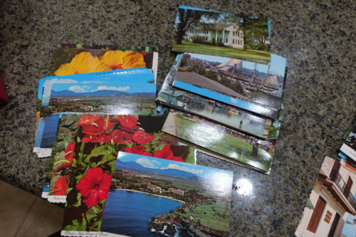 Lot of 110+ Vinatge Postcards Unused US 60s 70s Puerto Rico California New Engla