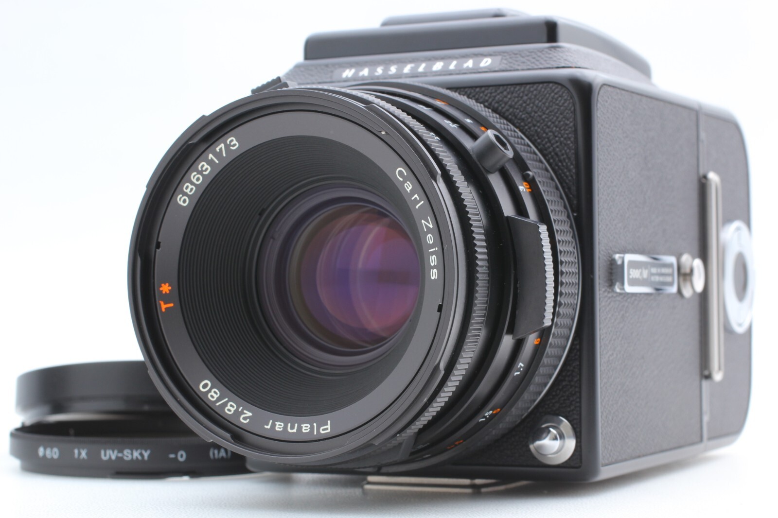 ★美品★HASSELBLAD 500C/M CF 80mm＋A12 III Late [Top Mint] Hasselblad 500CM Film Black Camera CF 80mm