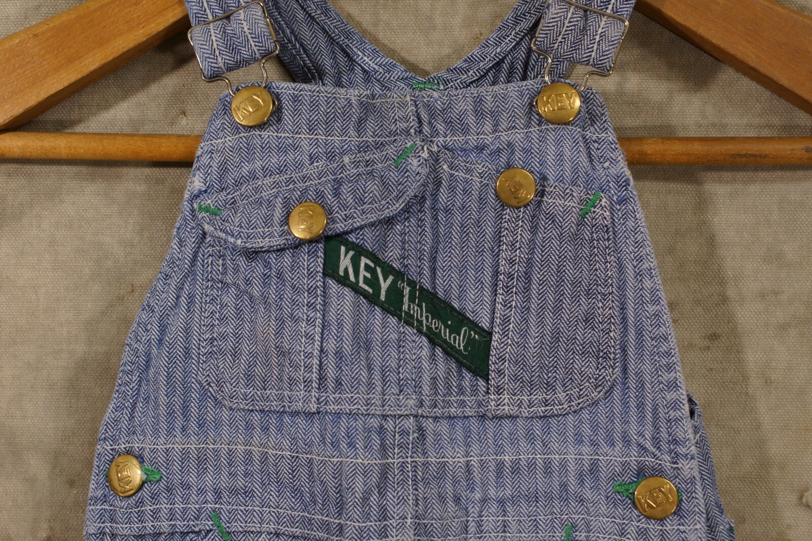Vintage Key Imperial Work Wear Overalls for Kids Toddlers Cute!!!