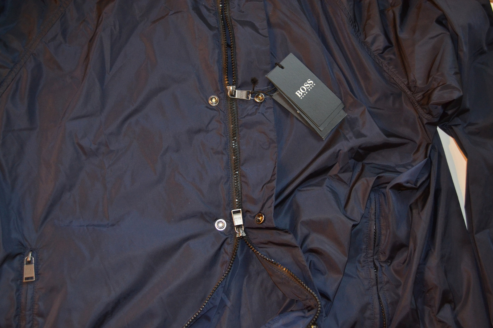 Pre-owned Hugo Boss Black Label By  Water-repellent Windbreaker Jacket In Blue