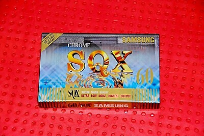 SAMSUNG  SQX   60    TYPE I    BLANK CASSETTE  TAPE   (1)    (SEALED)