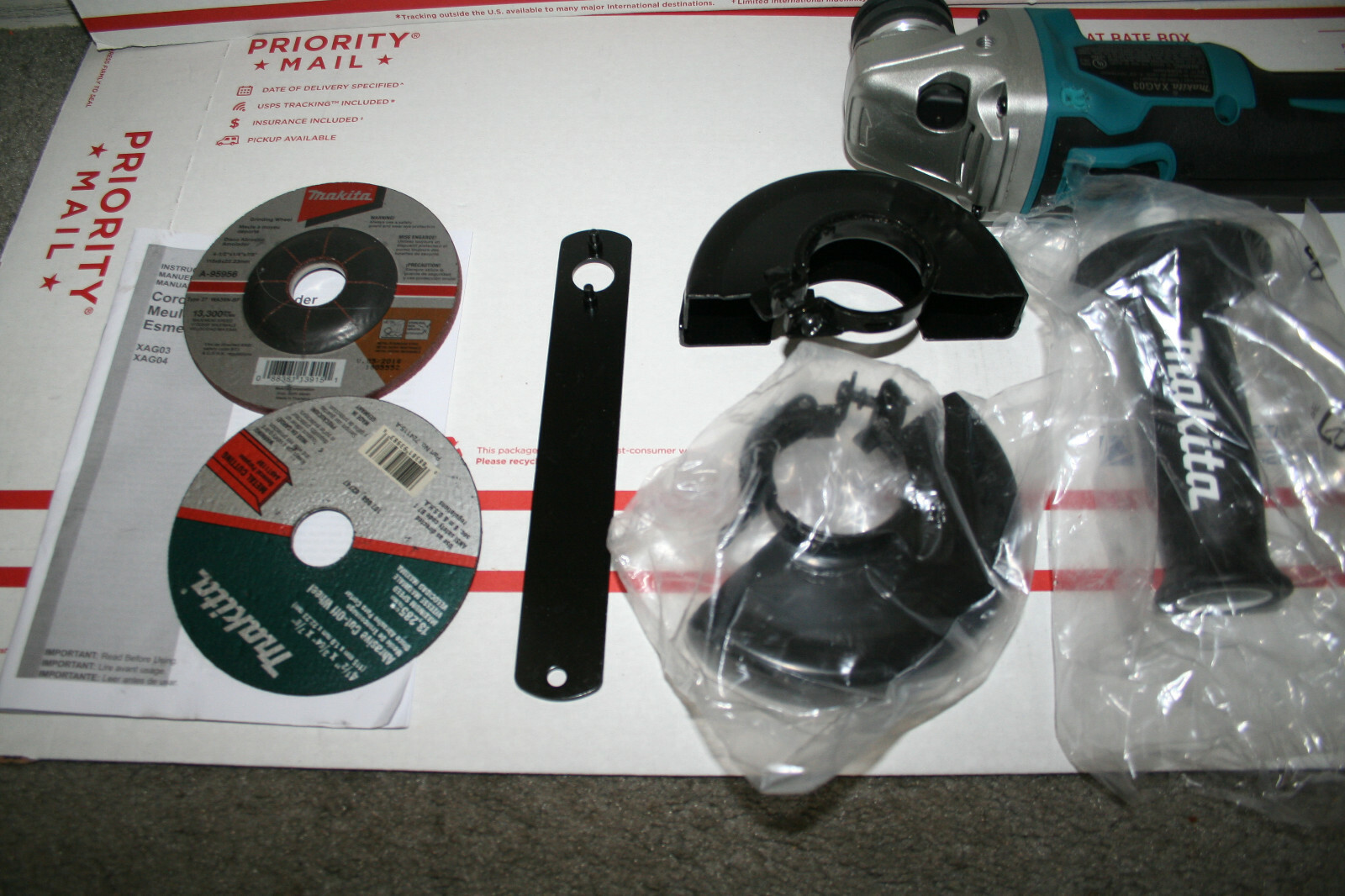 Makita XAG03Z (A Grade) 18V Li-Ion Brushless 4-1/2