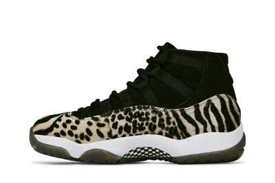 Pre-owned Jordan Air  Air  11 Retro 'animal Instinct' Ar0715-010 Women's Shoes In Black/gym Red/sail/white