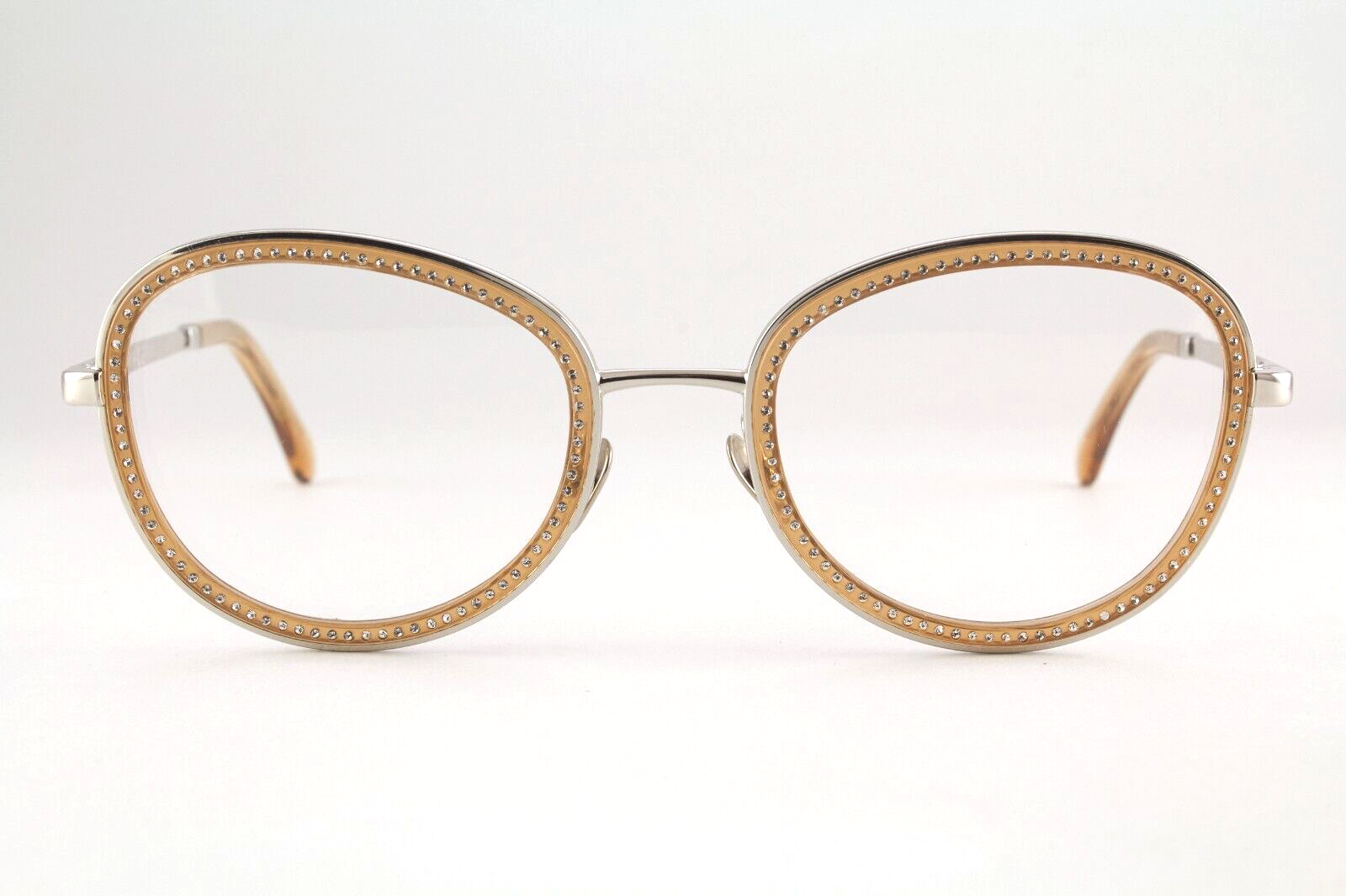 G2U with defects Authentic Chanel 2207B c124 51mm Rhinestones