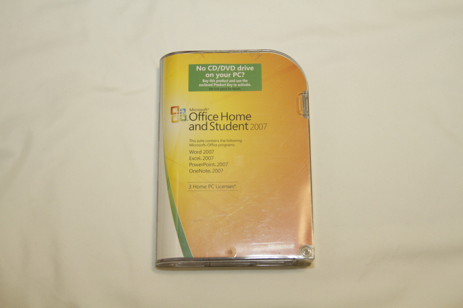 Microsoft MS Office 2007 Home and Student for 3 PCs Full Retail Box with KEY