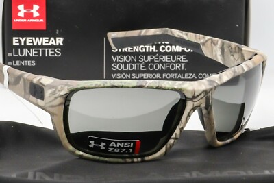 NEW UNDER ARMOUR LAUNCH SUNGLASSES Realtree Camo frame/Grey lens ANSI Z87.1