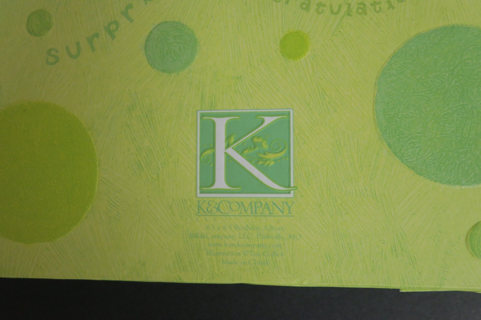 NEW K & Company Birthday Scrapbook Album Memory Book-Acid Free-Boy or Girl--Cute