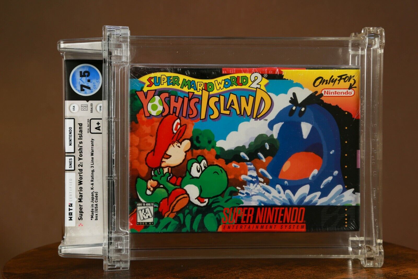 Yoshi's Island Factory Sealed SNES WATA 7.5 A+ Super Yoshi's Island Factory Sealed SNES WATA 7.5 A+ Super