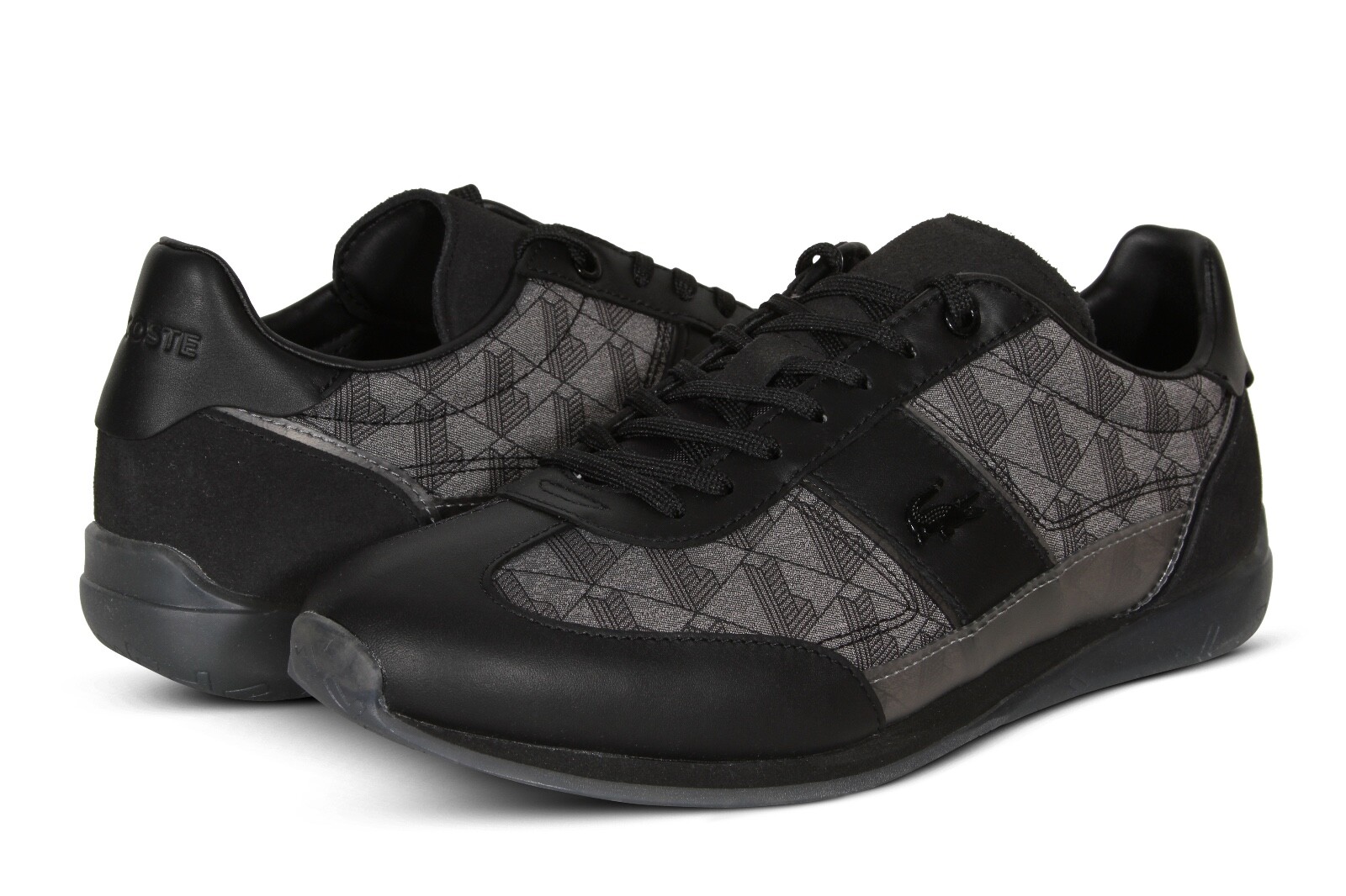 

Мужские кроссовки Lacoste Angular JQ 123 1 черно-серого цвета 745CMA0013231, Черный