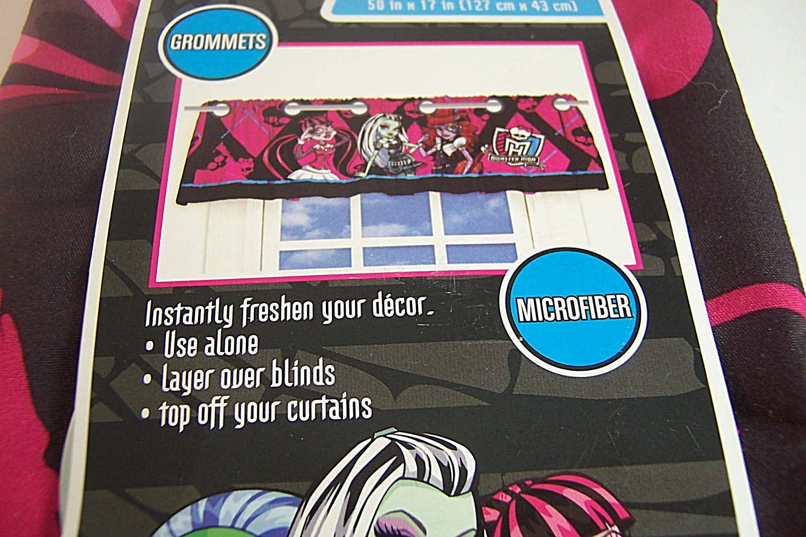 Monster High Valance Microfiber Decorative 50