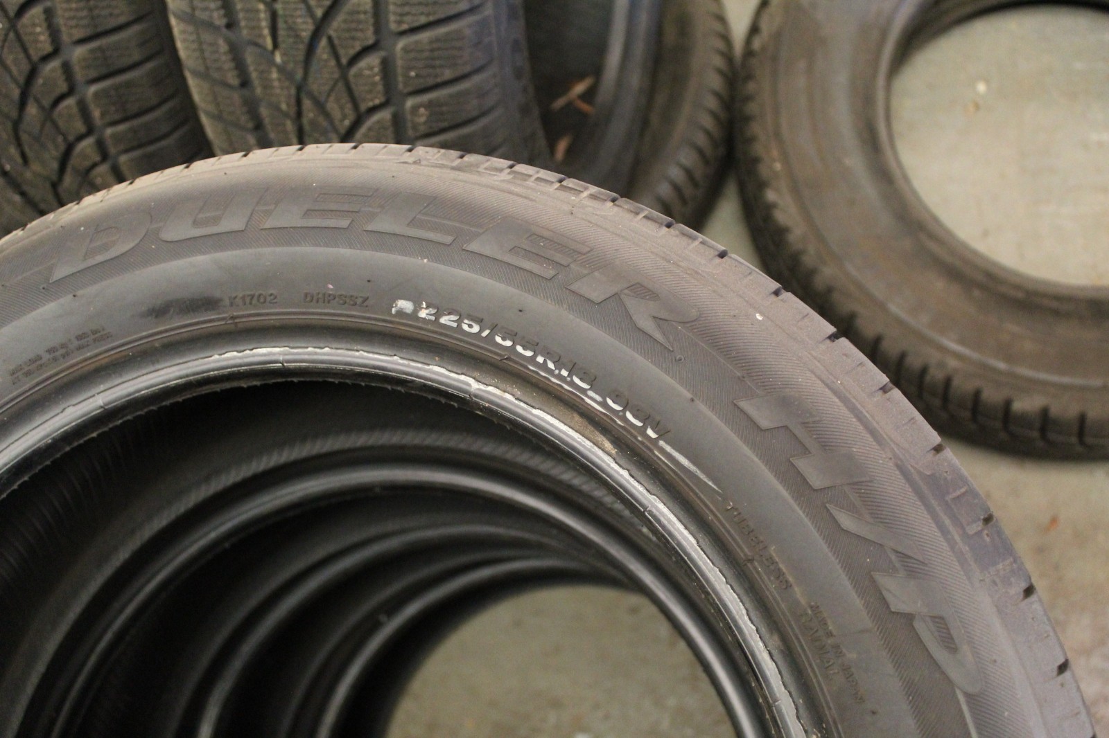 New 225 55 18 Bridgestone, Dueler HP Sport, 98V, x1 Tyre (F1_tyres) X141