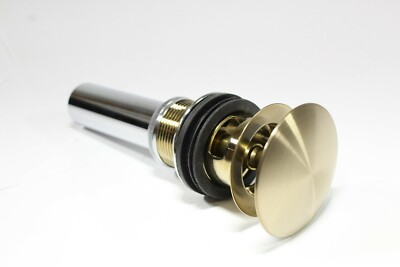Masco Champagne Bronze Push Pop-up where overflow Tub Drain is needed.
