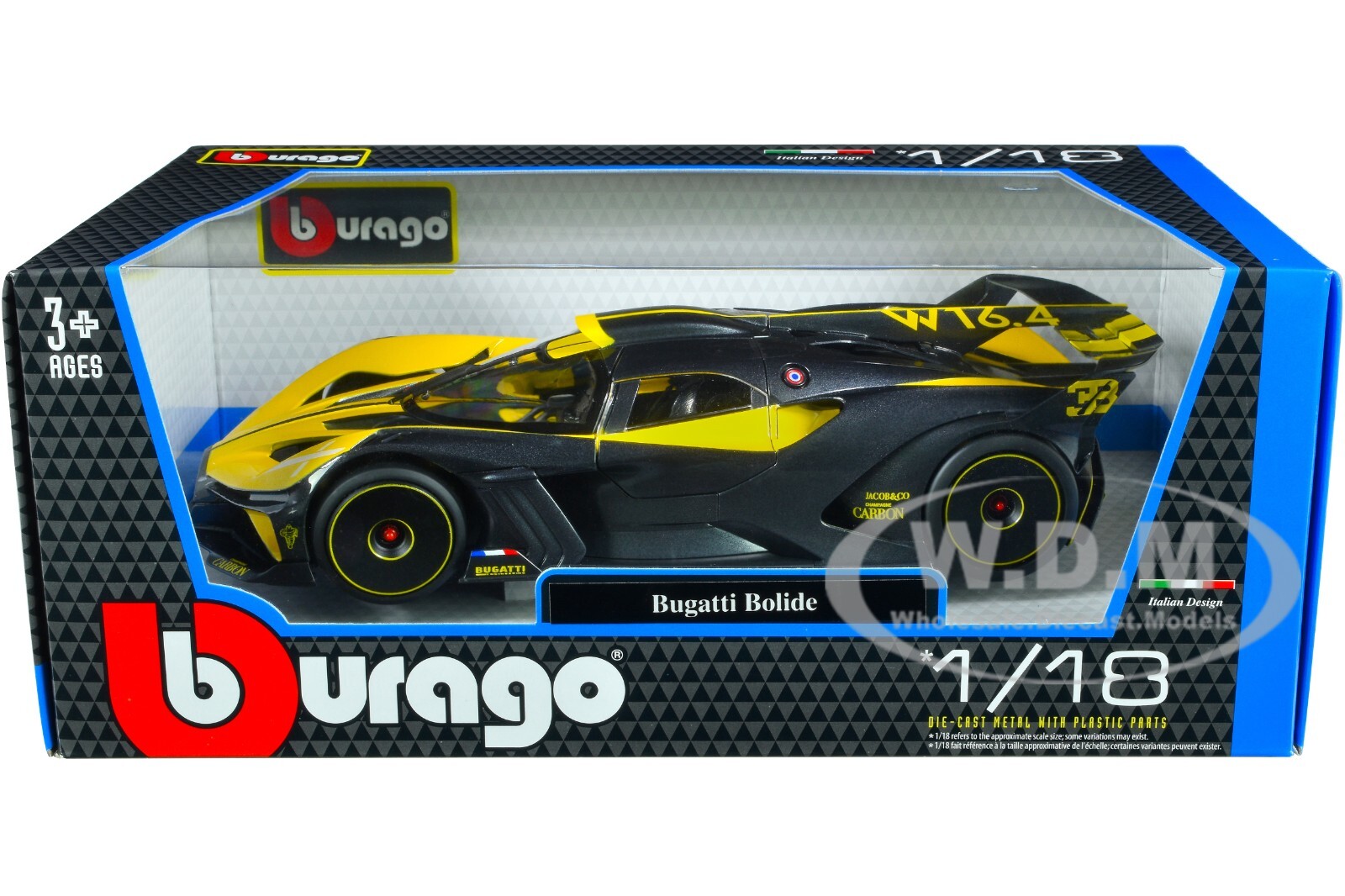 Bugatti イエロー 1/18スケールミニカー unnamed_-_2022-11-17T103253.