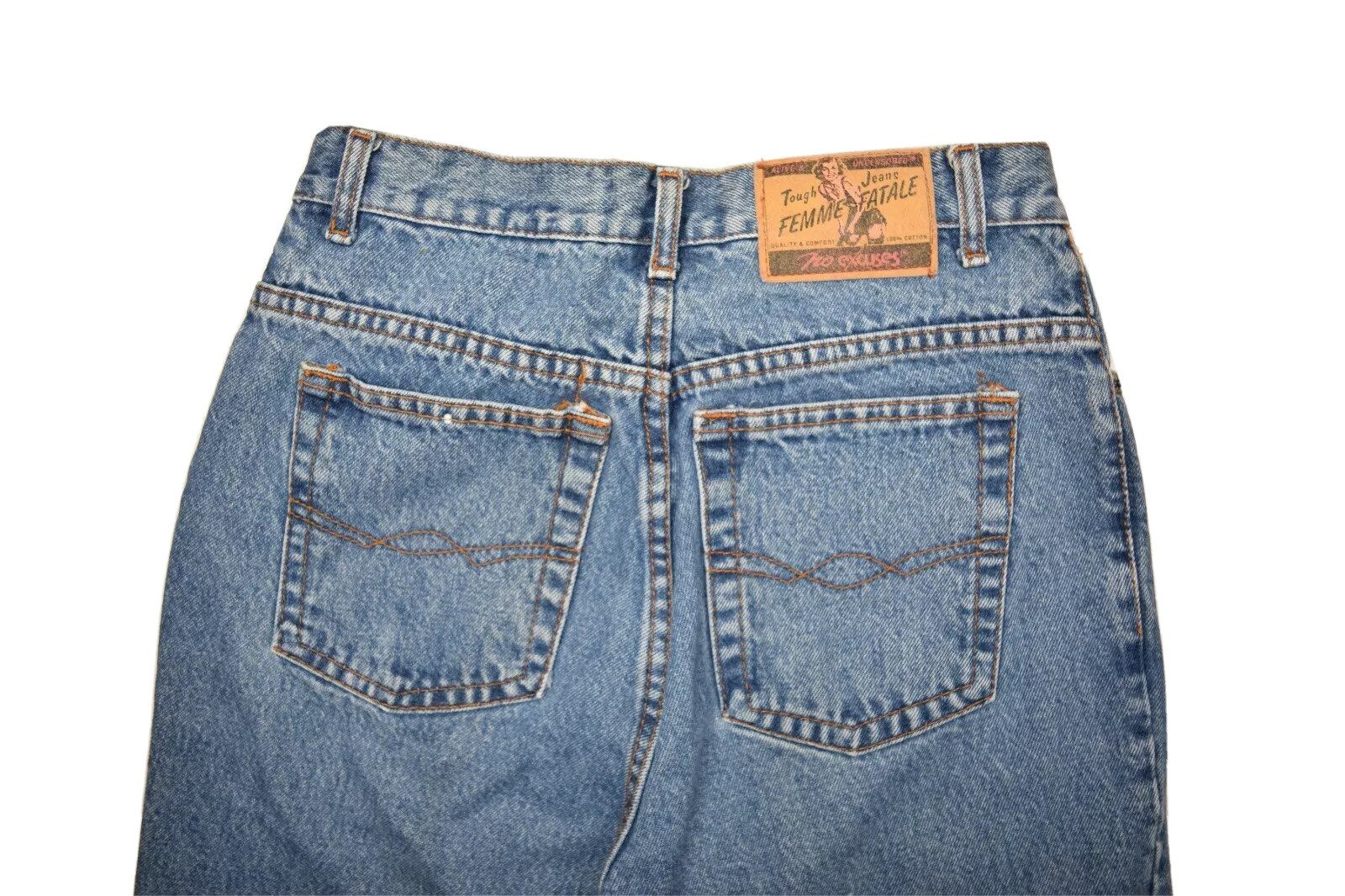 Medium Wash Denim Button Fly 26x27 