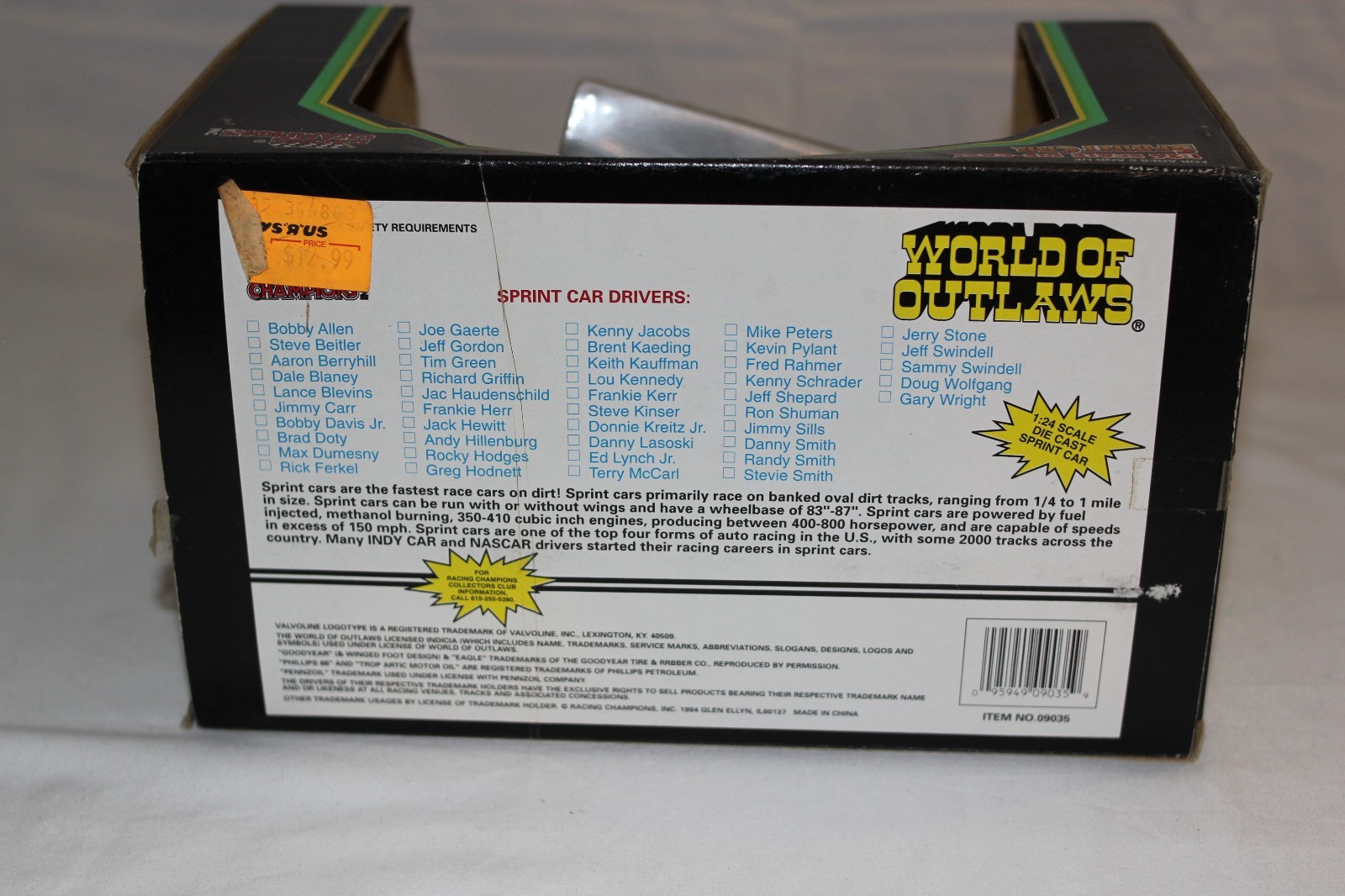 Valvoline #11 1:24 Scale Die Cast Sprint Car Steve Kinser