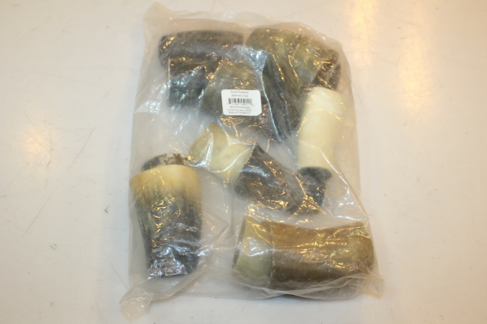 Beef Horns 100% Natural Long Lasting Horns for dogs 4 to 5 inch 12 Pack