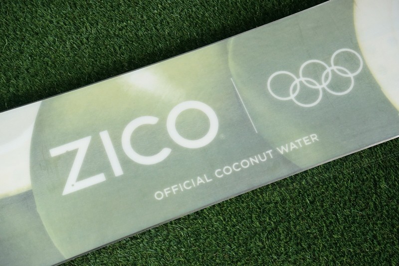 ZICO OFFICIAL COCONUT WATER USA OLYMPICS DESIGN 157CM SNOWBOARD!