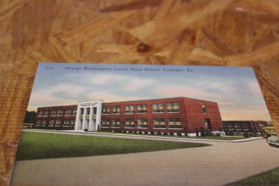 Postcard-X-George Washington Carver High School, Culpeper, Va.-Linen-Unposted