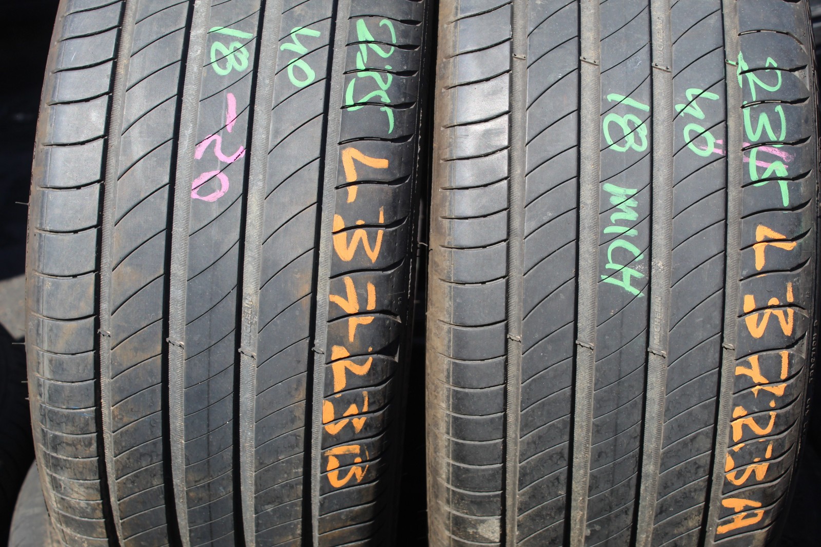 235 40 18 Micheli, Primacy 4, 91W, x2 A Pair 5.0mm (F1_tyres) L3723