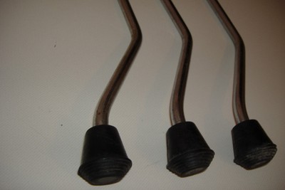 Early 1980's SLINGERLAND Matched Set Of 3 Floor Tom Drum Legs 20 1/2