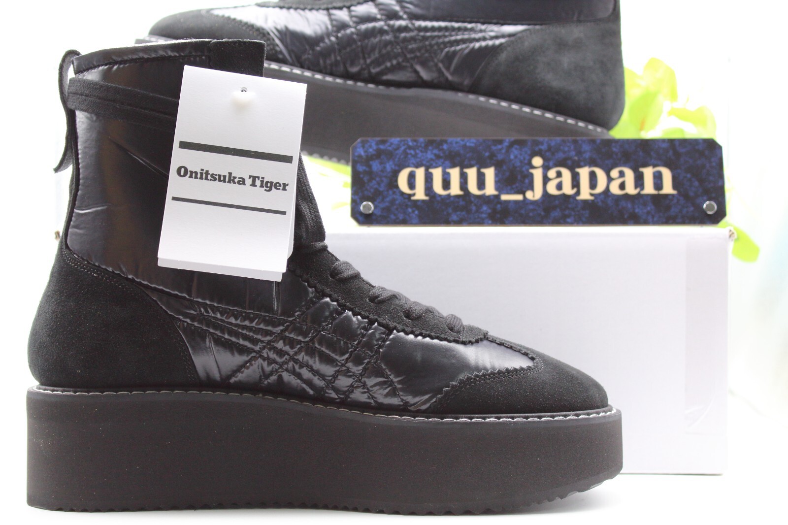 Pre-owned Onitsuka Tiger Delegation Chunk Boot 1183c117-001 Unisex Black / Black Us4-10