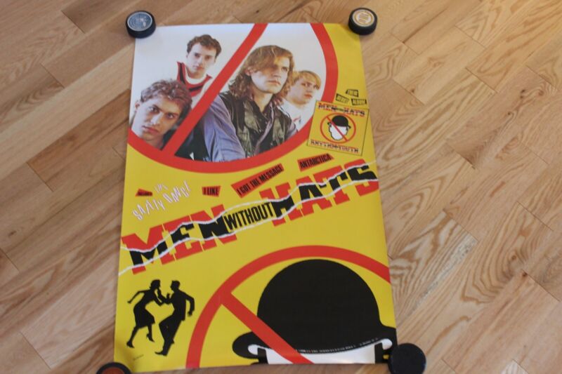 1982 Men Without Hats Rhythm of Youth 23 x 34 1/2 promo poster