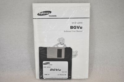 SAMSUNG TECHWIN SVP-6000 BGVu SOFTWARE USER MANUAL VERSION 1.03