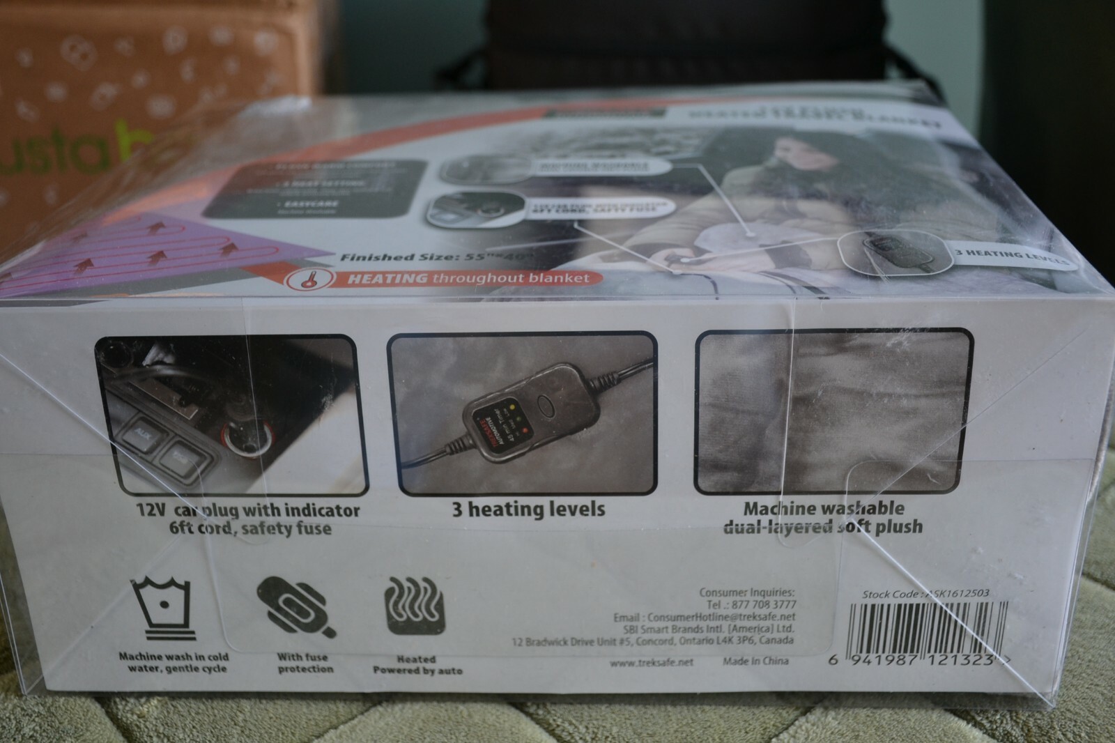 Treksafe Heated Travel Blanket 12 volt