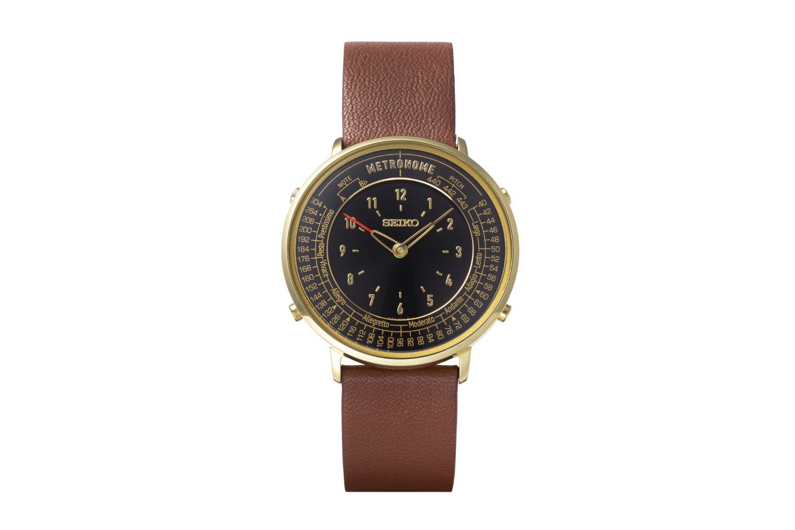 Pre-owned Seiko Metronome Watch Standard Line Wristwatch Various Colors Classic Model In Dark Brown