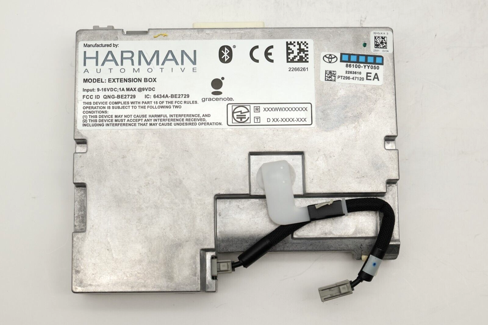 Toyota Bluetooth Connectivity Extension Box Control Module Radio