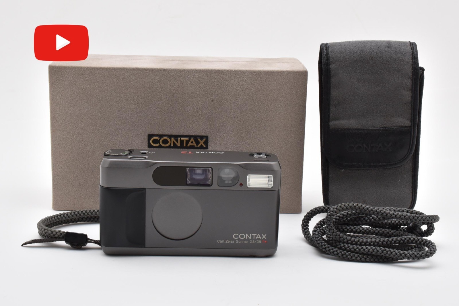 READ [MINT w/Box]CONTAX T2 Titanium Black 35mm Point & Shoot
