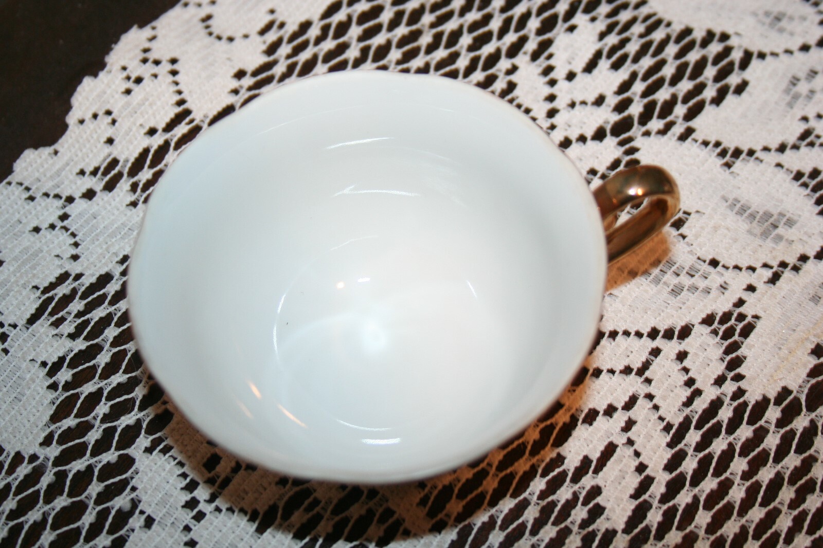 Pretty Vintage Lefton China Orchard Fruit Snack plate set with Cup