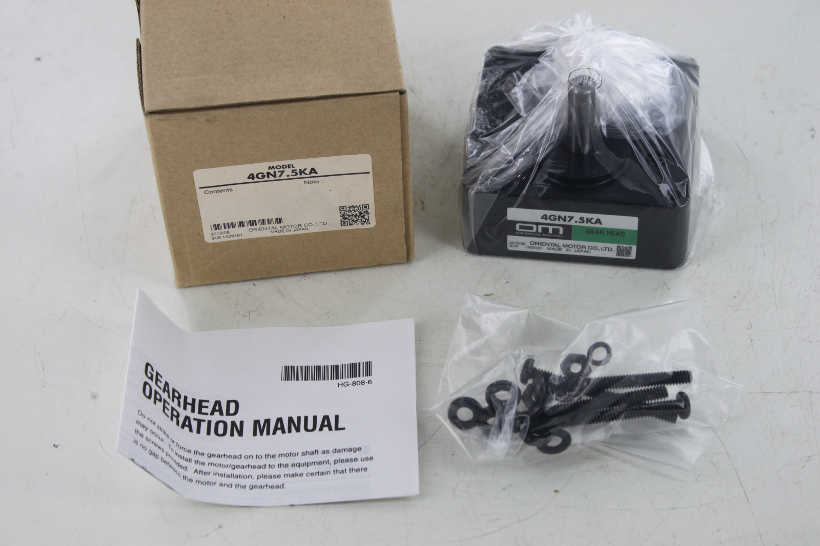 ＭＡＮＡＫＡＮＡ ORIENTAL MOTOR 4GN7.5KA GEARHEAD PARALLEL SHAFT NEW | eBay