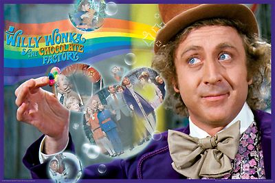 WILLY WONKA - RAINBOW MOVIE POSTER - 24x36 - GENE WILDER 241393