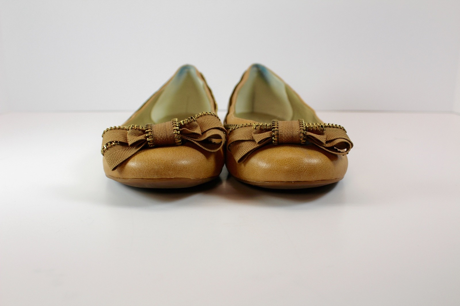 Jessica Simpson Purple Tan Woman's Shoes Ballet Flats Sz 8 bows leopard gold lot