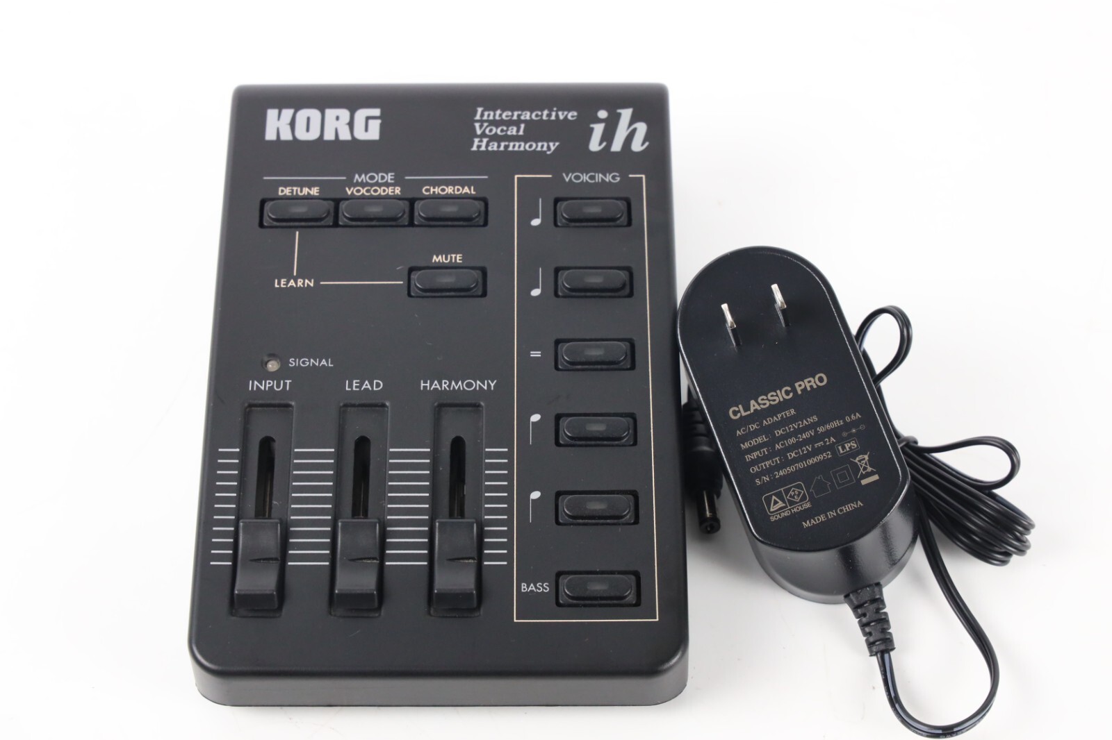 KORG ih(インタラクティブボーカルハーモニー) 取説・アダプター付き KORG ih Interactive Vocal Harmony with Power Supply Adapter