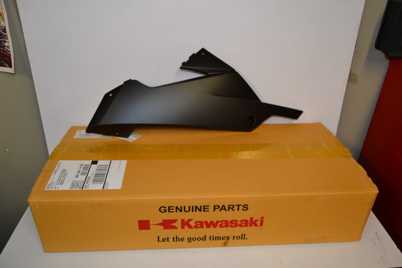 OEM Kawasaki Lower Left Cowling FS Black 55028-0420-739