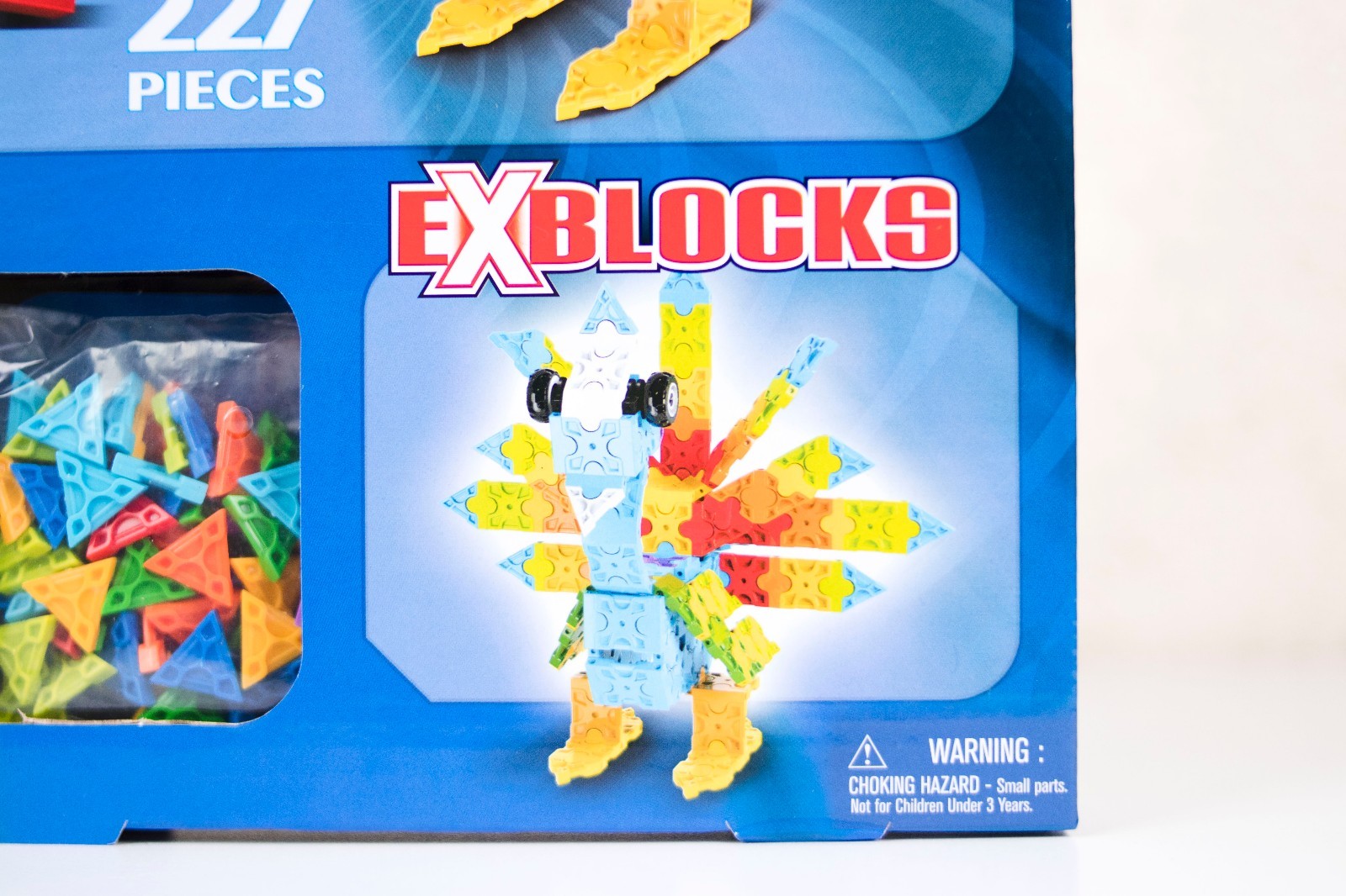 Excite Kids Stuff Peacock Block 3D Play Set - 227 Pieces