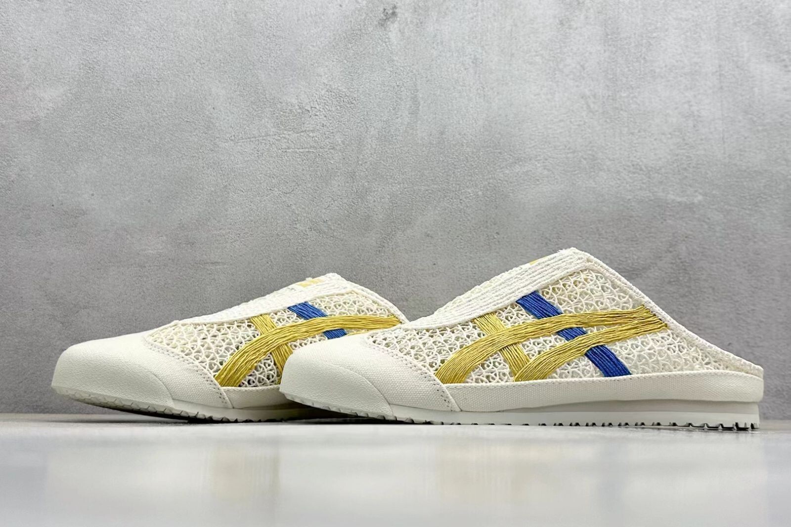Onitsuka Tiger MEXICO 66 SABOT CREAM MUSTARD BLUE 1183C123