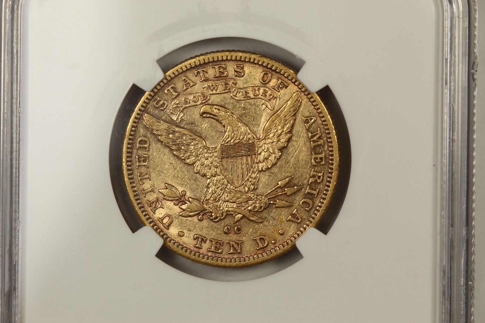 1892 CC $10 Liberty Head Eagle NGC AU53