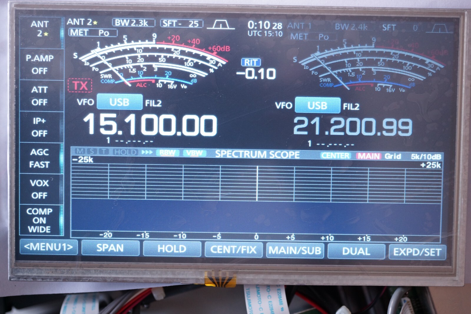 ICOM IC7610 LCD replacement resolve “Image Retention” issue