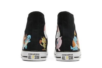 Pre-owned Converse Pokemon X Chuck Taylor All Star High 'first Partners' A01089c In Black/multi/white