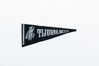 Vintage Tijuana Mexico Souvenir Felt Pennant 9''