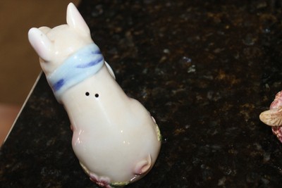 Fitz & Floyd Country Chic Salt & Pepper Shaker Set Pig Ram Sheep